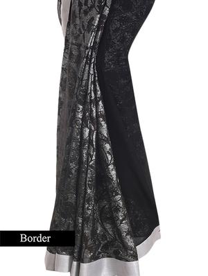 half half velvet saree from ZAIN TEXTILES - 10003207 - Standard Image - 2