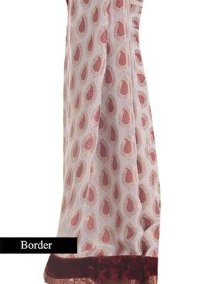 paisley woven saree with blouse - 10003210 - Standard Image - 2