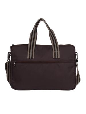 brown,grey polyester laptop bag - 10008109 - Standard Image - 2