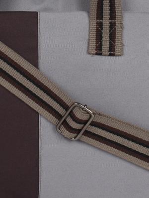 brown,grey polyester laptop bag - 10008109 - Standard Image - 4