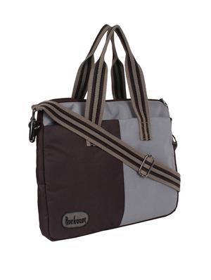 brown,grey polyester laptop bag - 10008109 - Standard Image - 5
