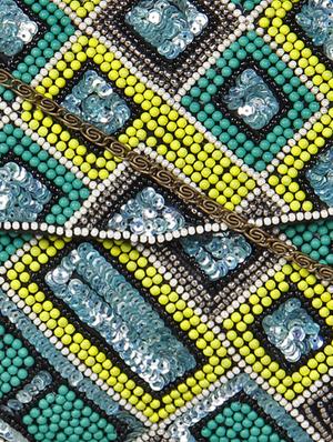 multi-colored bead clutch - 10008127 - Standard Image - 4