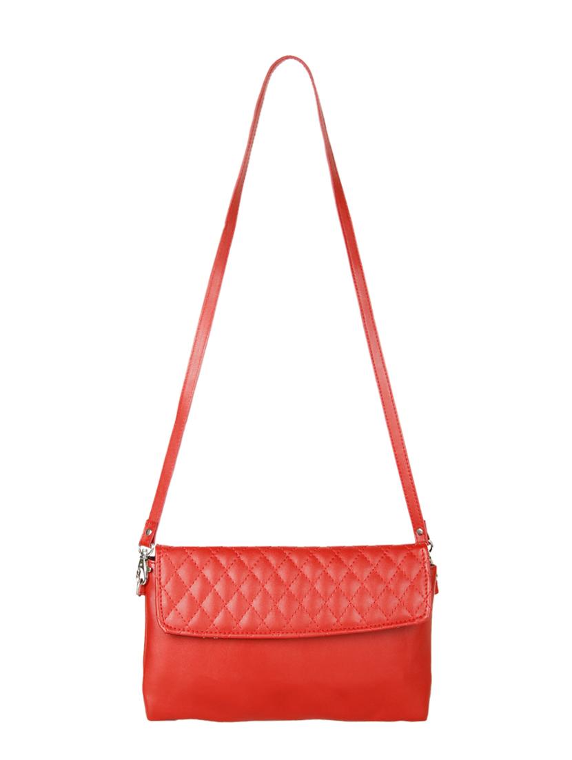 red leatherette quilted sling bag - 10008167 - Zoom Image - 6