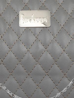 grey leatherette quilted handbag - 10008216 - Standard Image - 4