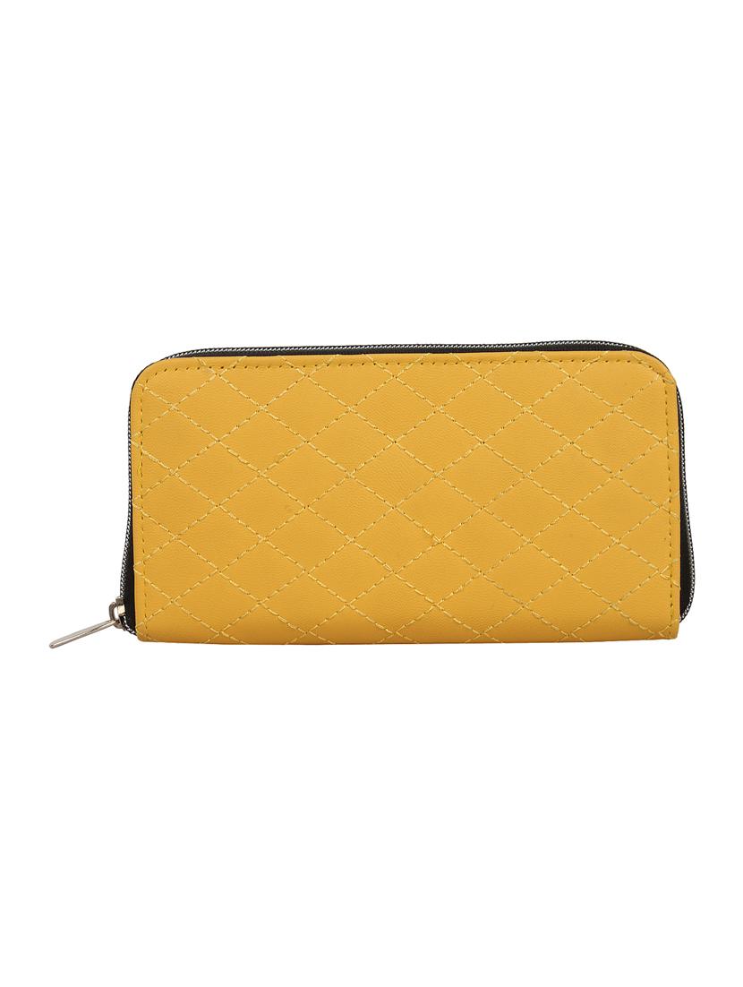 yellow leatherette wallets & card holder - 10008232 - Zoom Image - 1