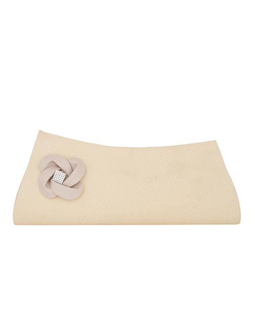 off white leatherette clutch - 10011157 - Very Small Image - 1