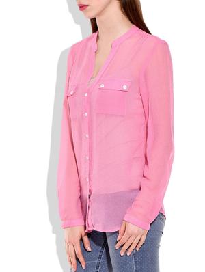 pink polyester shirt - 10031254 - Standard Image - 2