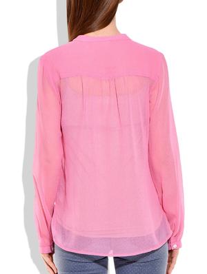 pink polyester shirt - 10031254 - Standard Image - 3