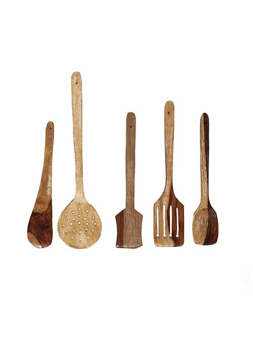wooden spoon set of 5 - 10032534 - Standard Image - 1
