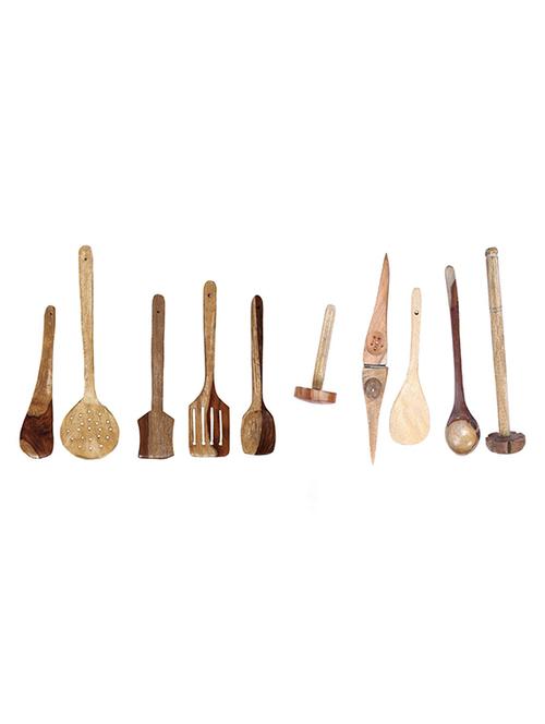 wooden ladle set of 10 piece - 10032535 - Standard Image - 1