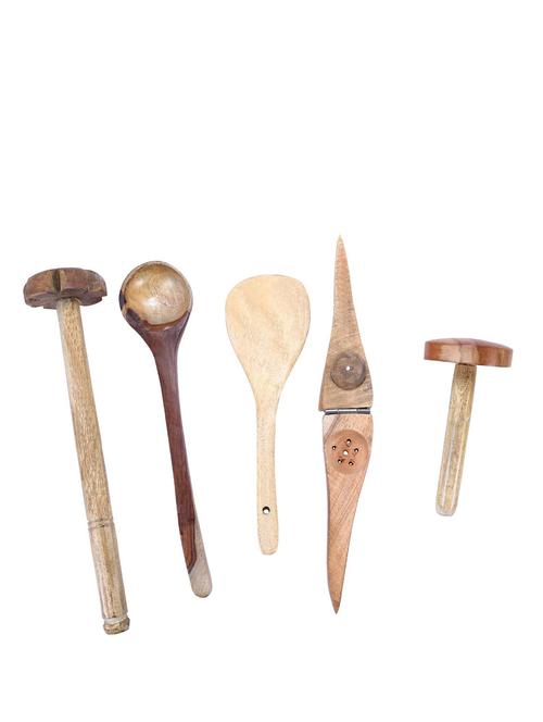 wooden ladle set of 5 pieces - 10032536 - Standard Image - 1