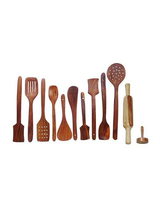wooden kitchen tools set of 12 - 10032547 - Standard Image - 1