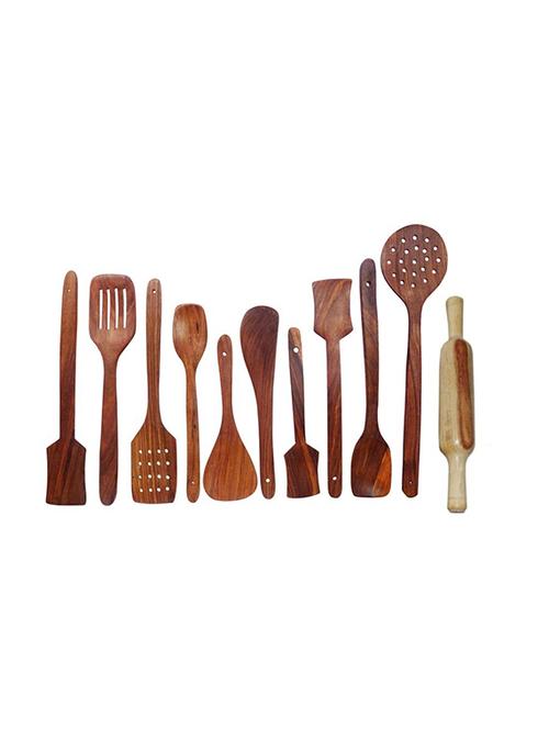 wooden kitchen tools set of 11 - 10032548 - Standard Image - 1
