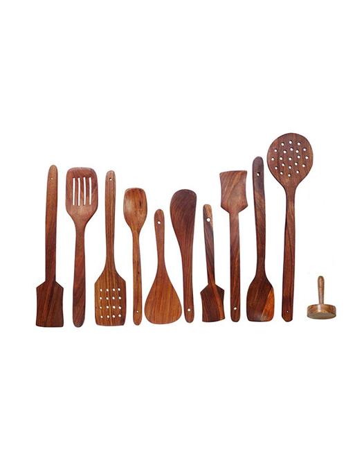 wooden kitchen essential tools set of 11 - 10032549 - Standard Image - 1