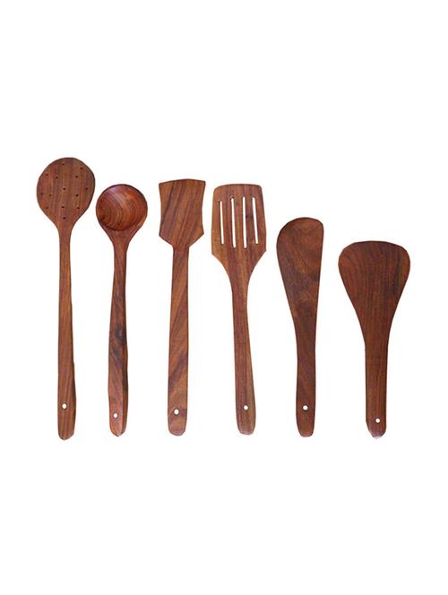 wooden cutlery set of 6 - 10032550 - Standard Image - 1