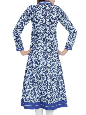 indigo cotton kurta - 10033961 - Standard Image - 3