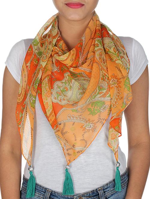 orange chiffon scarf - 10038187 - Standard Image - 1