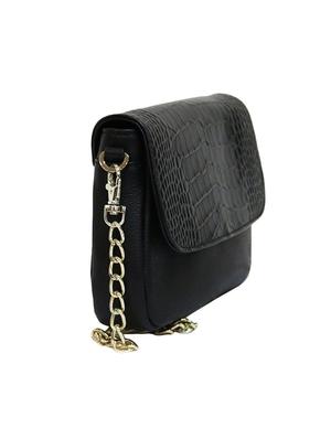 black croc print leather sling bag - 10048707 - Standard Image - 5
