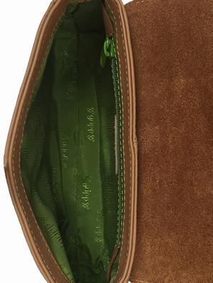 brown croc print leather sling bag - 10048709 - Standard Image - 3
