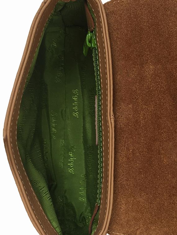 brown croc print leather sling bag - 10048709 - Zoom Image - 3
