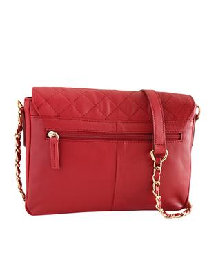 red quilted leather sling bag - 10048716 - Standard Image - 2