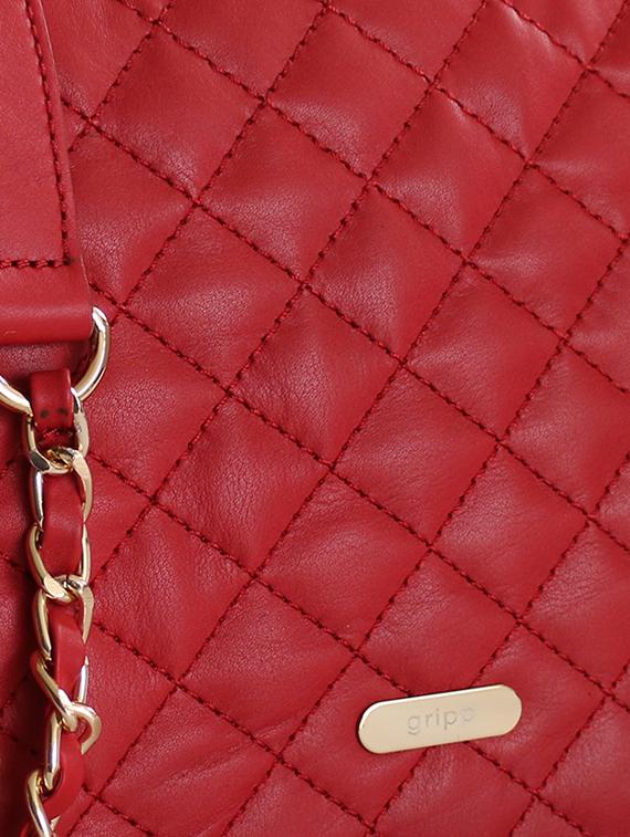 red quilted leather sling bag - 10048716 - Zoom Image - 4