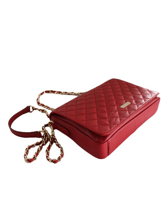 red quilted leather sling bag - 10048716 - Zoom Image - 5