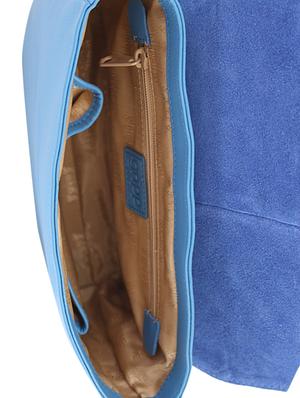 blue quilted leather sling bag - 10048717 - Standard Image - 3