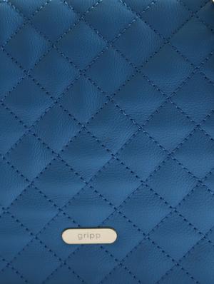 blue quilted leather sling bag - 10048717 - Standard Image - 4