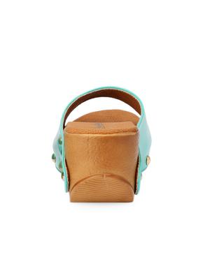 elegant mint green open-toed platform mules - 1005737 - Standard Image - 3