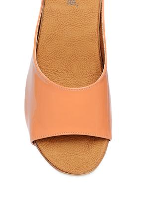 elegant peach open-toed platform wedges - 1005738 - Standard Image - 4