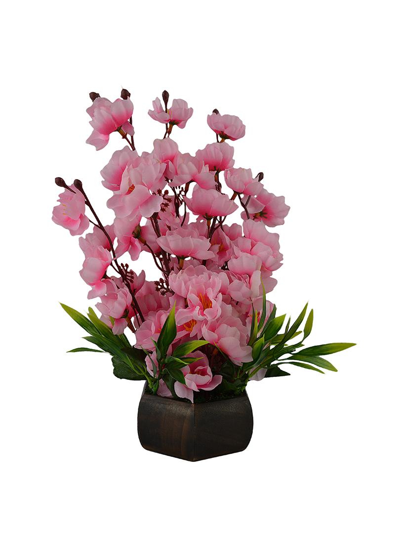 Artificial Blossom Flowers With Designer Pot Style - 10059294 - Zoom Image - 1
