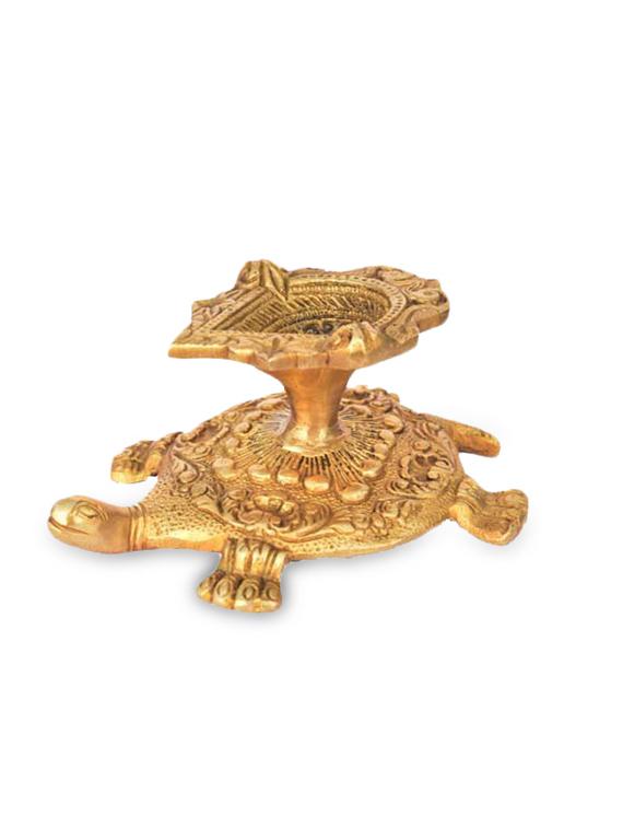 Tortoise candle stand (14.5 cm X 6.5 cm X 10 cm ) - 10060818 - Zoom Image - 1