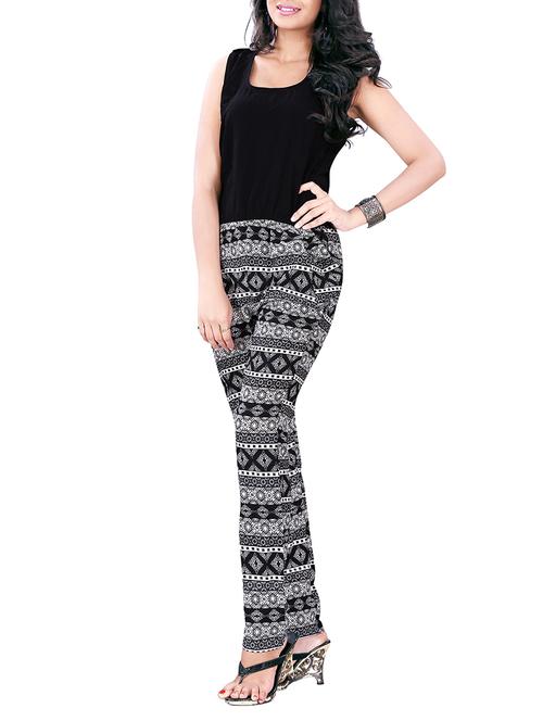 multi colored polyester full leg jumpsuit - 10062855 - Standard Image - 1