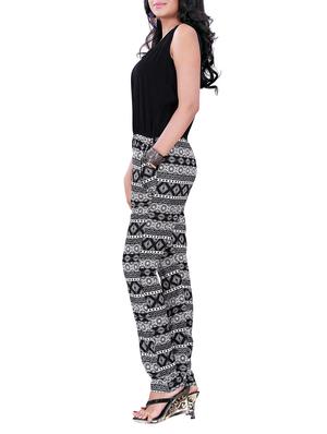 multi colored polyester full leg jumpsuit - 10062855 - Standard Image - 2