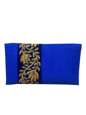 blue net clutch - 10079521 - Standard Image - 2