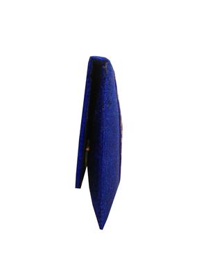blue net clutch - 10079521 - Standard Image - 5