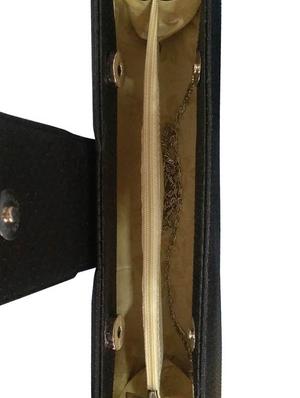 black faux leather clutch - 10079528 - Standard Image - 3