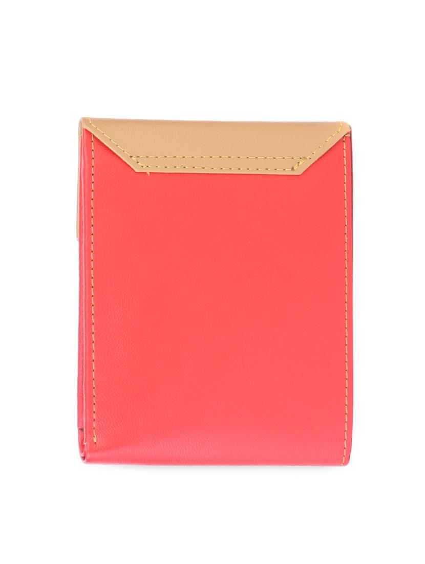 red & beige color block pocket wallet - 1007999 - Zoom Image - 2