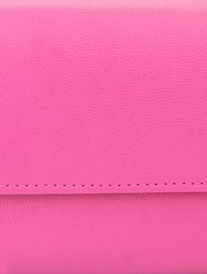 pink plain flap down wallet - 1008004 - Standard Image - 4