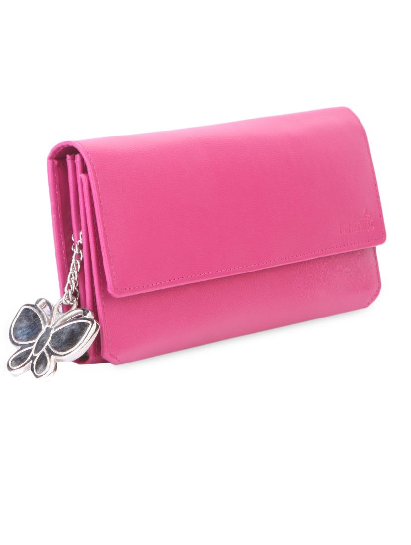 pink plain flap down wallet - 1008004 - Zoom Image - 5