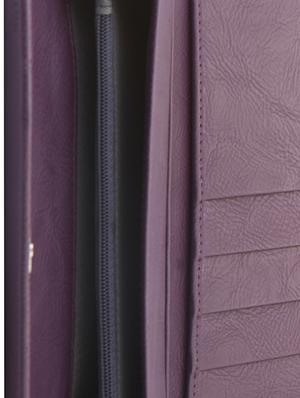 purple leatherette wallet - 1008006 - Standard Image - 3