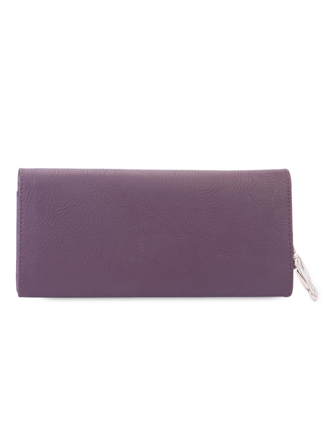 purple leatherette wallet - 1008006 - Zoom Image - 2
