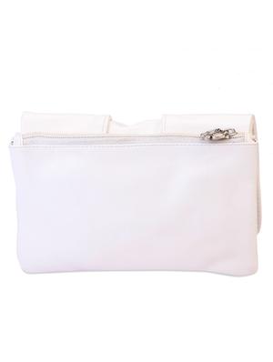white bow leatherette wallet - 1008024 - Standard Image - 2