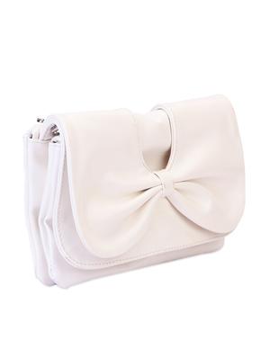 white bow leatherette wallet - 1008024 - Standard Image - 5
