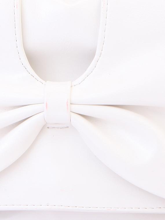 white bow leatherette wallet - 1008024 - Zoom Image - 4