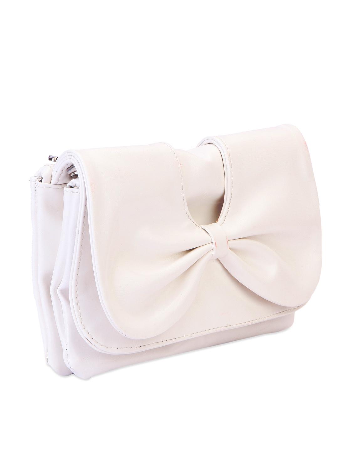 white bow leatherette wallet - 1008024 - Zoom Image - 5
