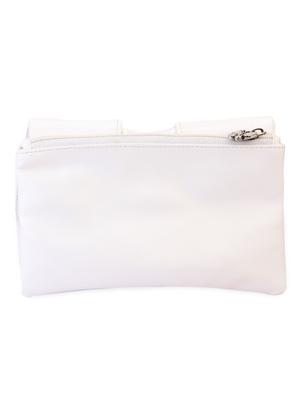 white leatherette clutch - 1008025 - Standard Image - 2