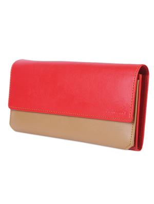 red & beige color block wallet set (set of 2) - 1008084 - Standard Image - 5