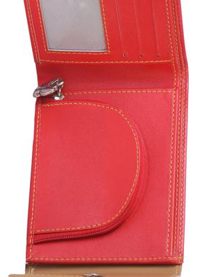 red & beige color block wallet set (set of 2) - 1008084 - Standard Image - 10